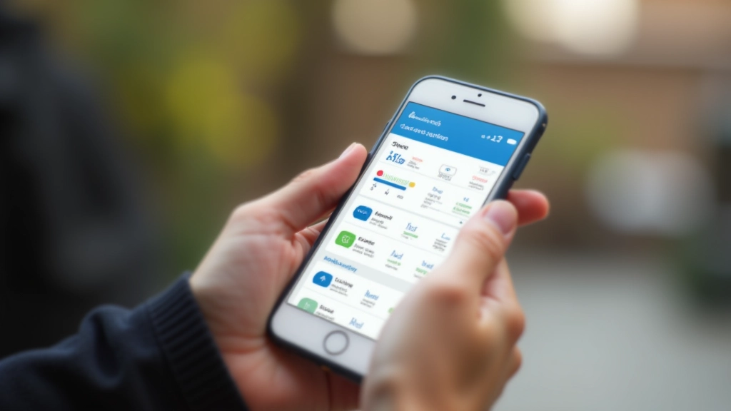 Mobilní aplikace na telefonu s grafy výdajů