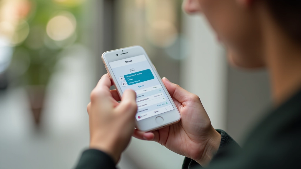 Mobilní telefon s aplikací pro sledování výdajů, zobrazení přehledné statistiky a kategorií