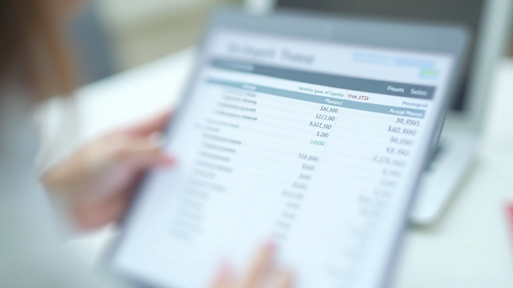 Tabulka v tabulkovém procesoru s čtyřmi sloupci kategorie, plán, skutečnost, rozdíl, různé řádky s čísly a vzorci