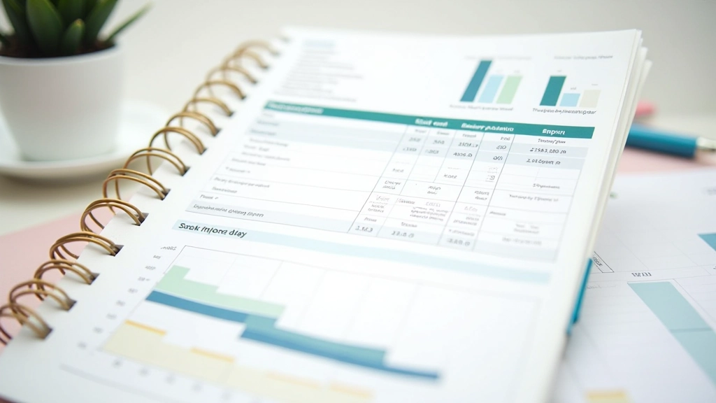 Strukturovaná tabulka s barevně rozlišenými kategoriemi výdajů a procenty